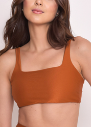 Top Fitness Microcanelado Lily Conhaque