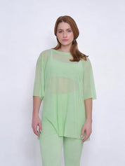 Blusa de Tule Nina Verde Menta