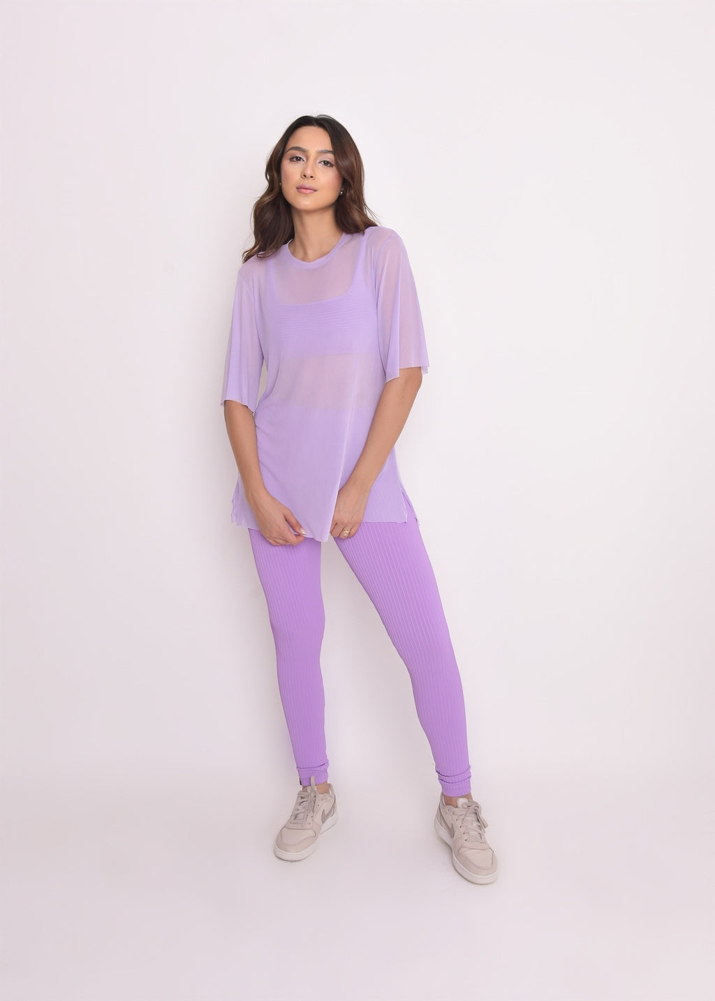 Blusa de Tule Nina Lavanda