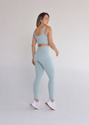 Calça Legging Seamless Sem Costura Azul Candy