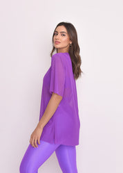 Blusa de Tule Nina Uva