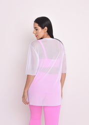 Blusa de Tule Nina Branco