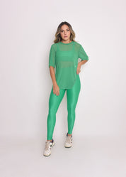 Blusa de Tule Nina Verde Esmeralda