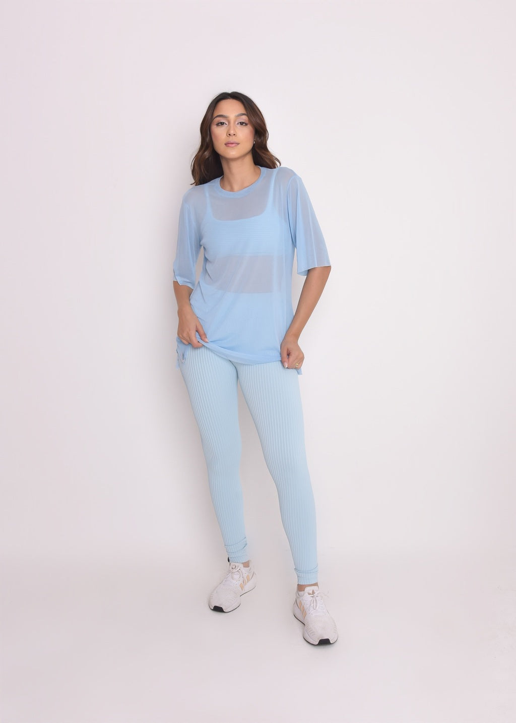 Blusa de Tule Nina Azul candy