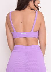 Top Maitê texturizado Lavanda