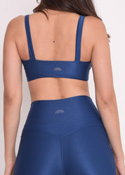 Calça Legging Microcanelada Lily Azul Marinho