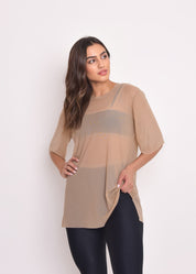 Blusa de Tule Nina Nude