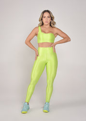 Calça Legging Microcanelada Lily Cítrus