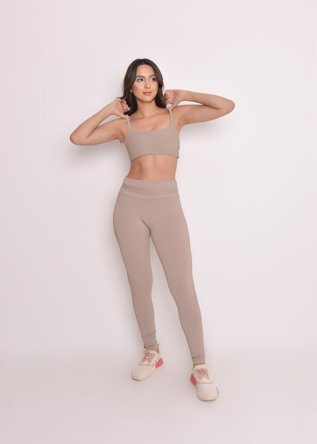 Calça Maitê texturizado Nude