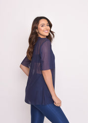 Blusa de Tule Nina Marinho