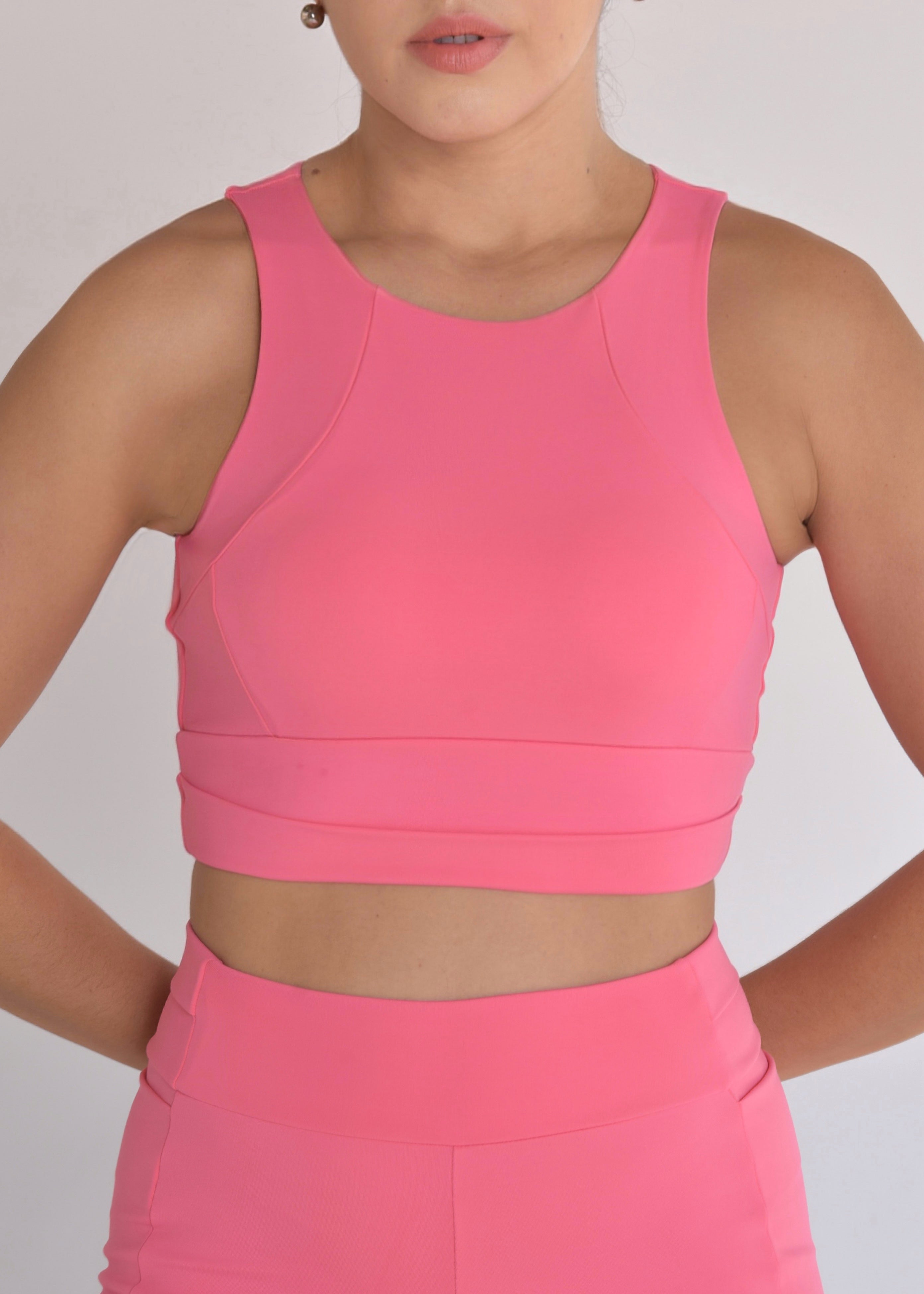 Bermuda Running 4 bolsos Rosa