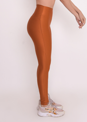 Calça Legging Microcanelada Lily Conhaque