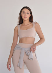 Tapa bumbum Tule Olívia Cinza