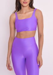 Calça Legging Microcanelada Lily Uva