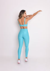 Top Fitness Microcanelado Lily Azul Piscina