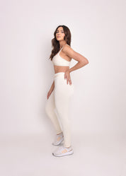 Calça Maitê texturizado off white