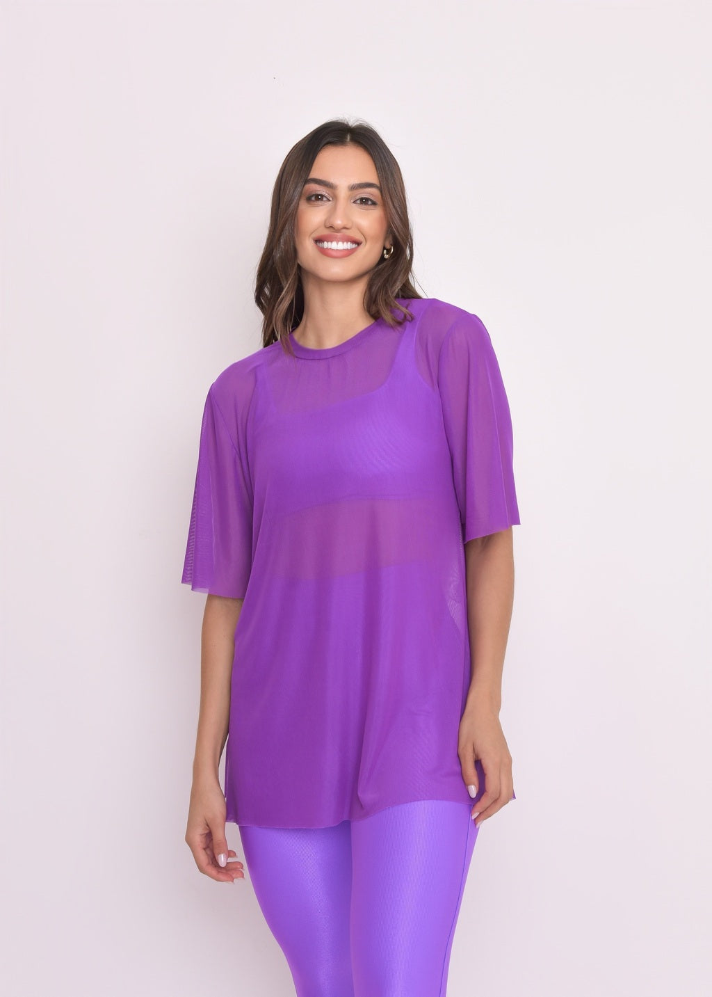 Blusa de Tule Nina Uva
