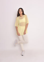 Blusa de Tule Nina Amarelo candy