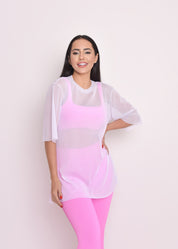 Blusa de Tule Nina Branco