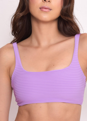 Top Maitê texturizado Lavanda