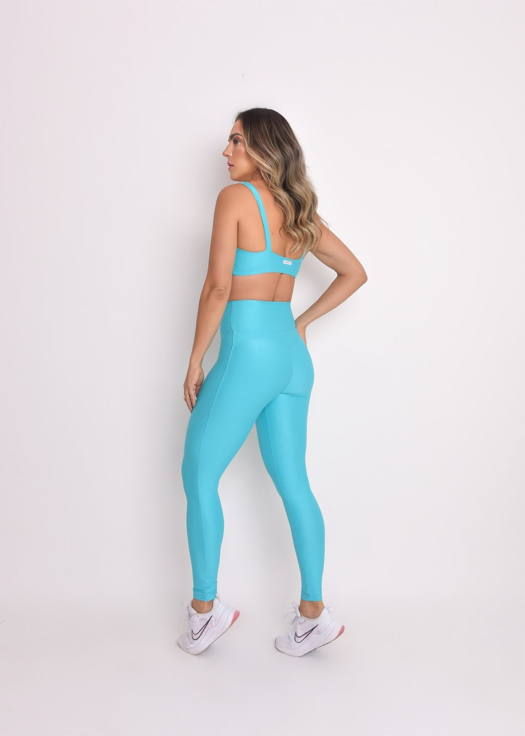 Top Fitness Microcanelado Lily Azul Piscina