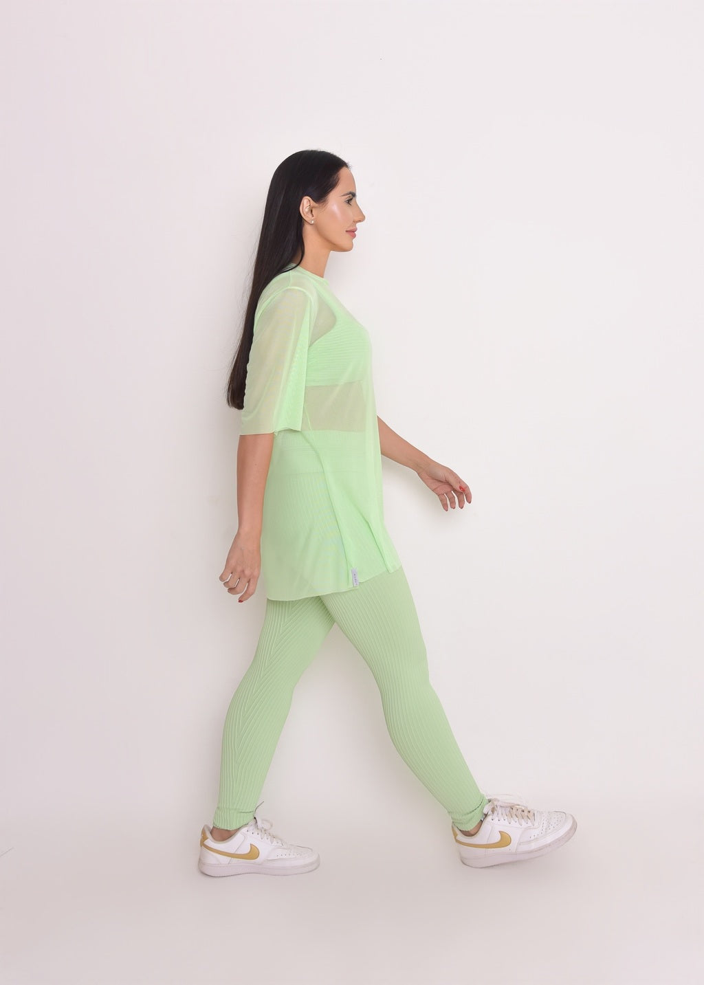 Blusa de Tule Nina Verde Menta