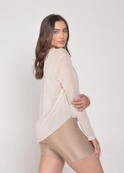 Tapa bumbum Tule Olívia Creme