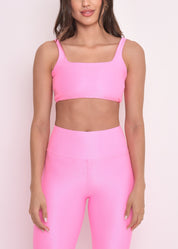 Top Fitness Microcanelado Lily Rosa Candy