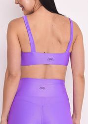 Top Fitness Microcanelado Lily Uva