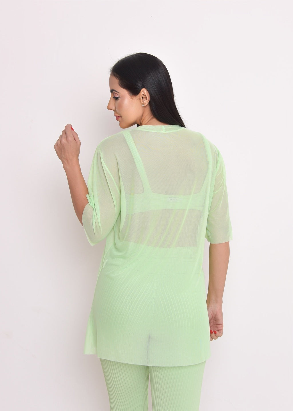 Blusa de Tule Nina Verde Menta