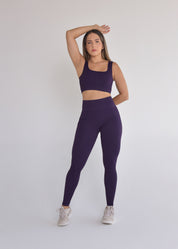 Calça Legging Seamless Sem Costura Borgonha
