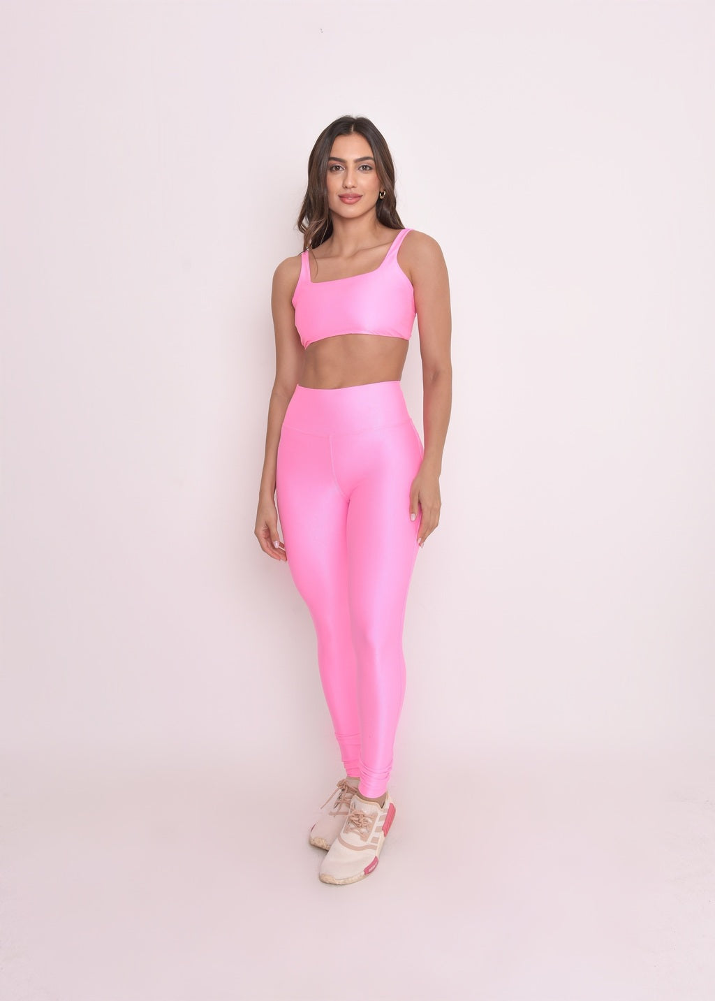 Top Fitness Microcanelado Lily Rosa Candy