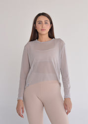 Tapa bumbum Tule Olívia Cinza