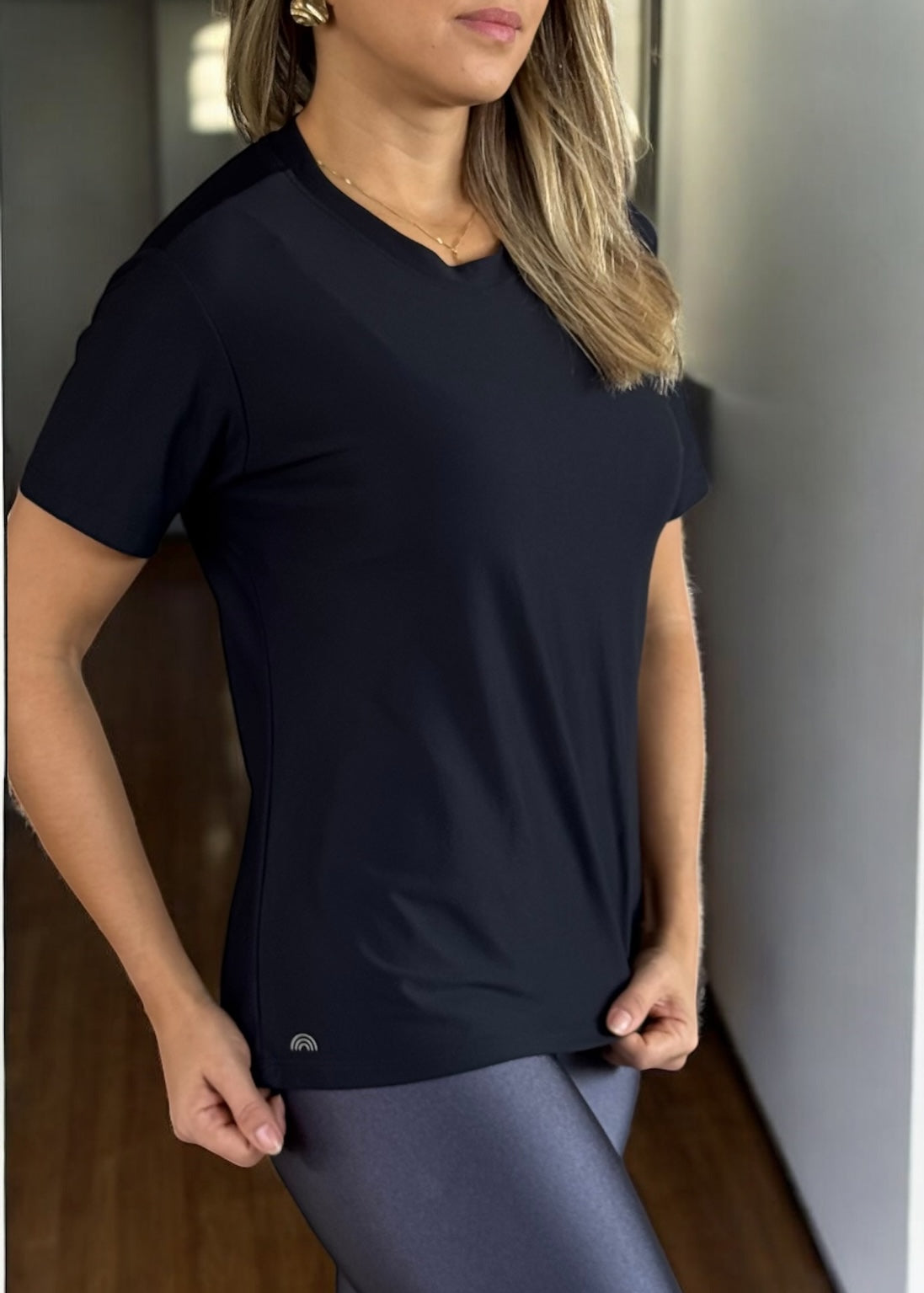 Blusa Piquet Lia Preta