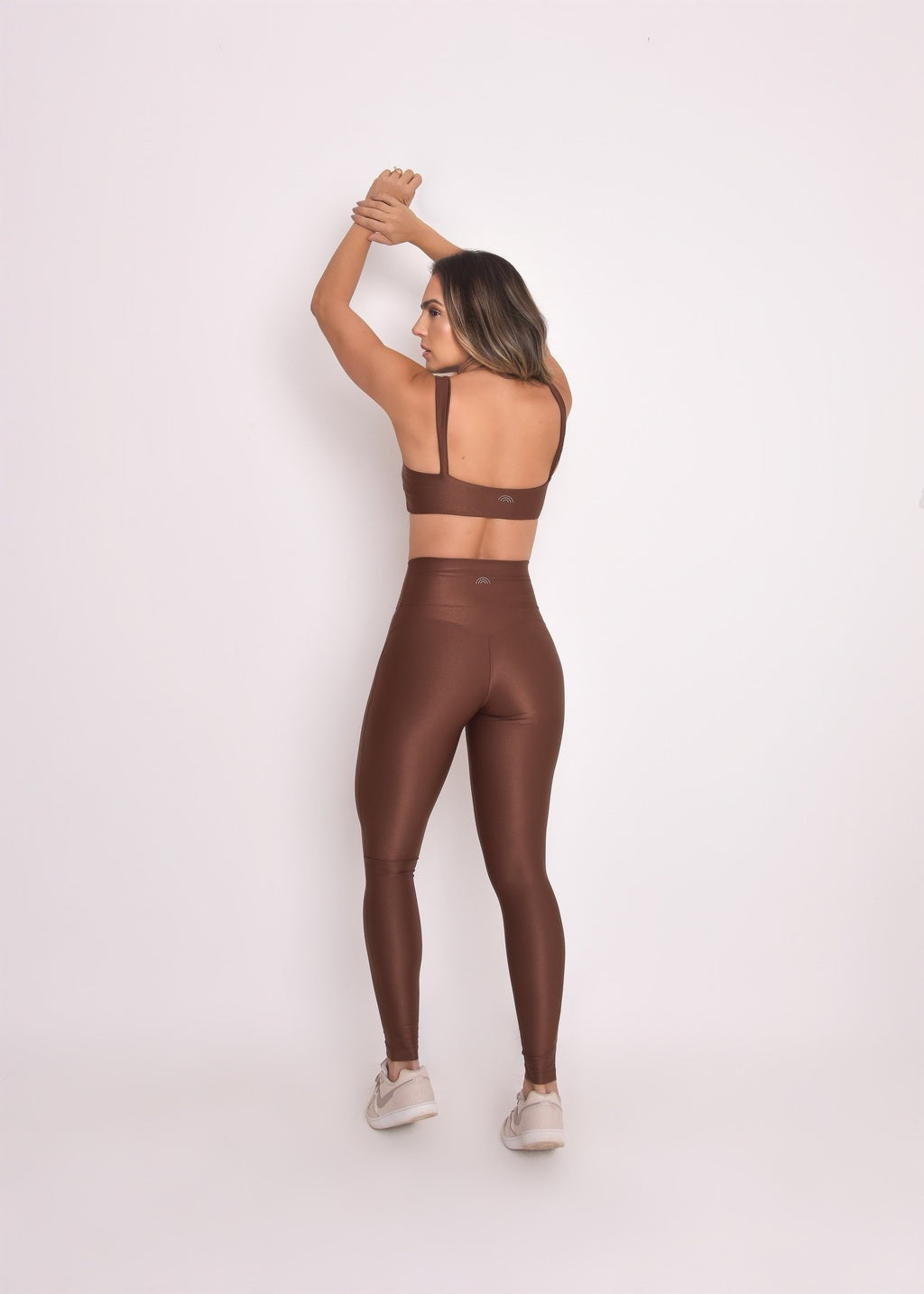 Calça Legging Microcanelada Lily Coffee