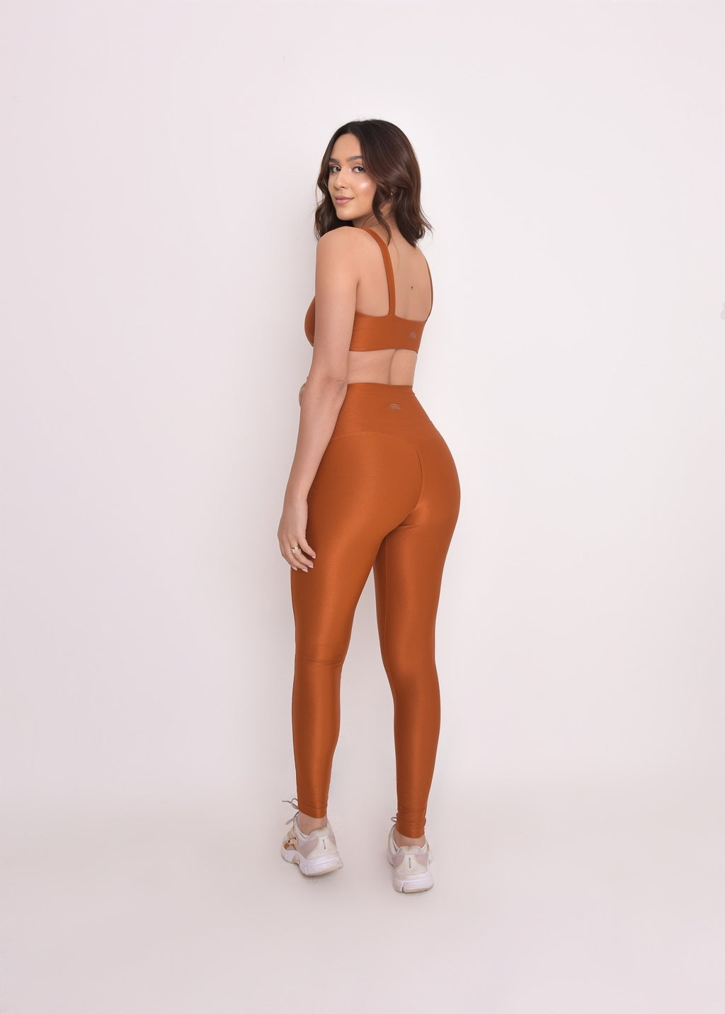 Calça Legging Microcanelada Lily Conhaque