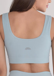 Top Seamless Sem Costura Azul Candy