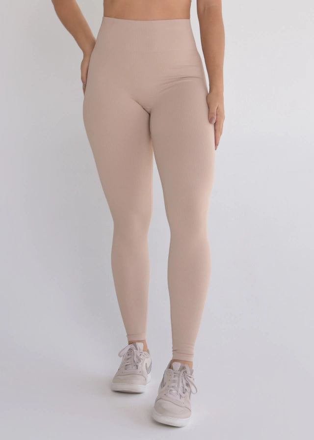 Calça Legging Seamless Sem Costura Nude