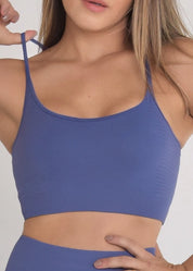 Top Seamless Sem Costura Mirtilo