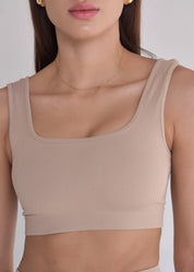 Top Seamless Sem Costura Nude