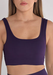 Top Seamless Sem Costura Borgonha