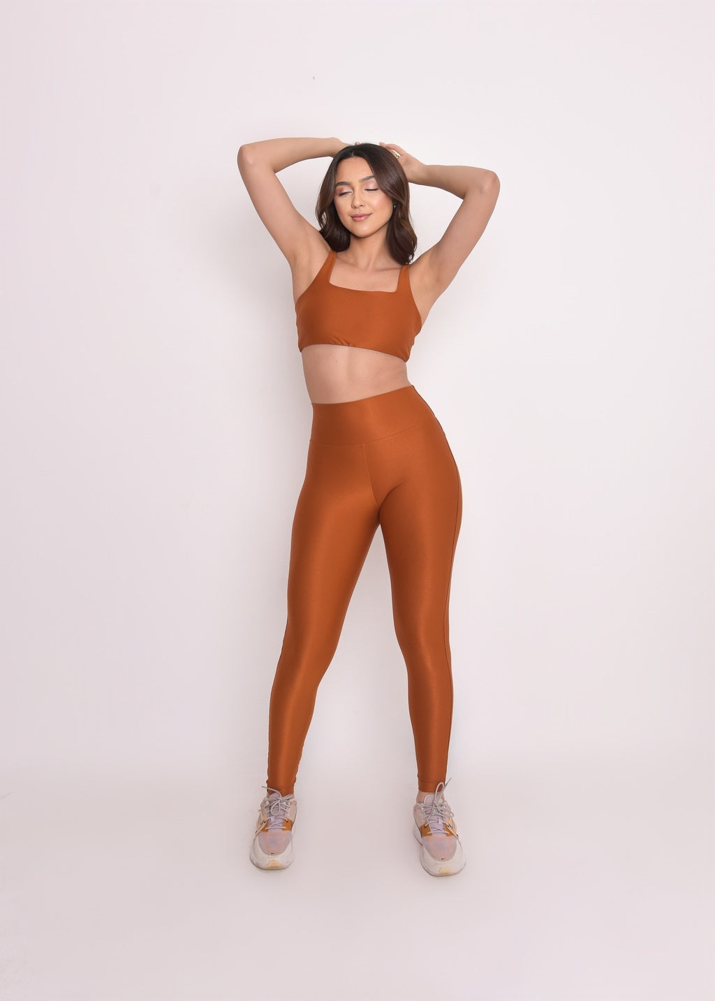 Top Fitness Microcanelado Lily Conhaque