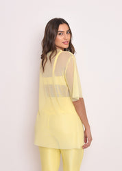 Blusa de Tule Nina Amarelo candy