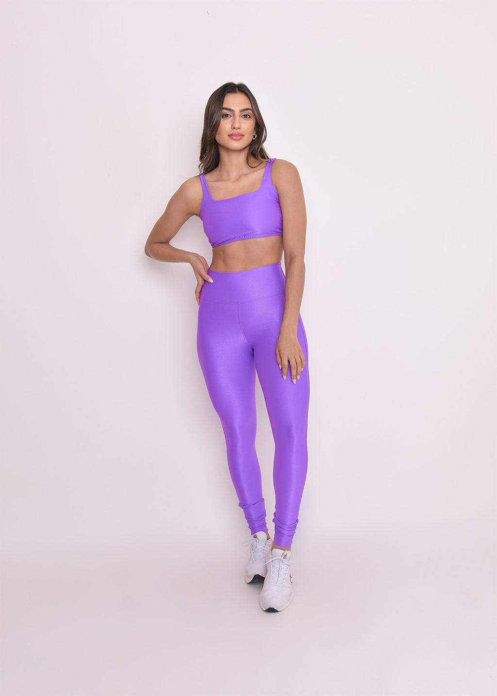 Top Fitness Microcanelado Lily Uva