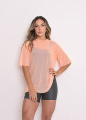 Blusa de Tule Nina Laranja Candy