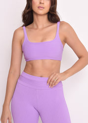 Top Maitê texturizado Lavanda