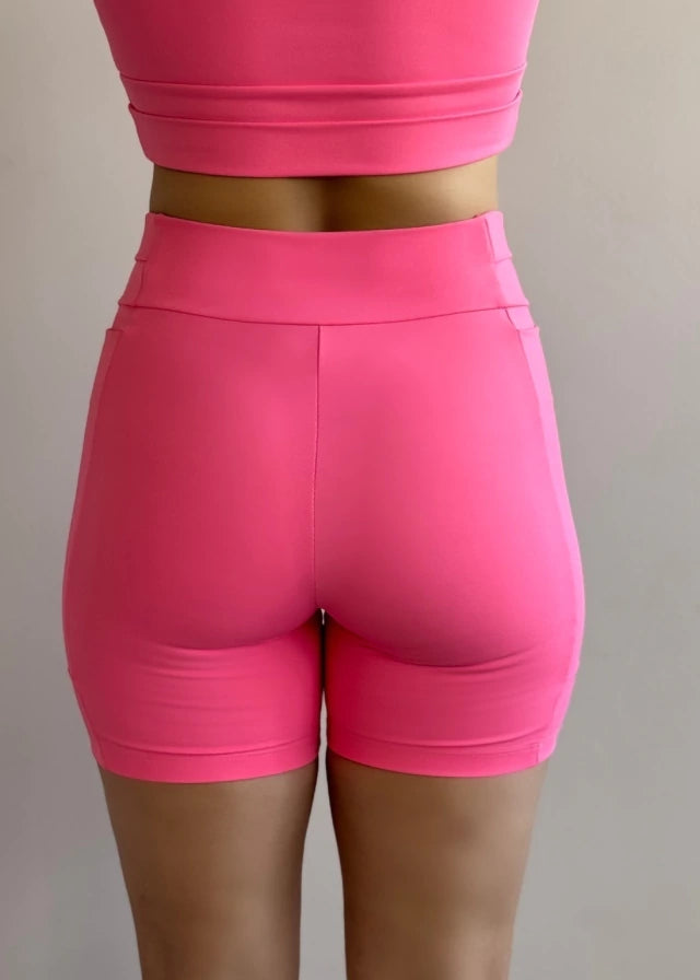 Bermuda Running 4 bolsos Rosa