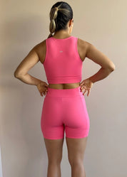 Bermuda Running 4 bolsos Rosa