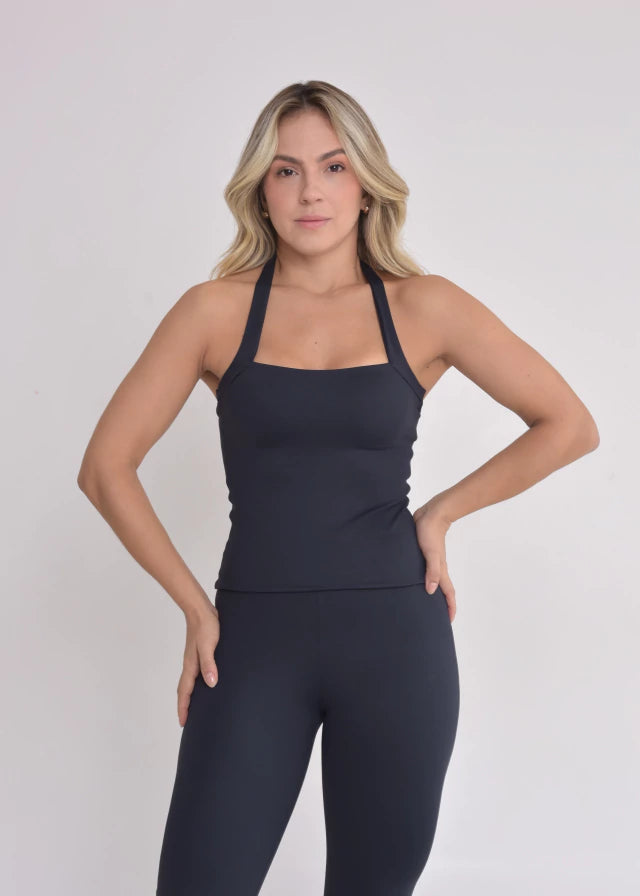 Blusa Frente Única Adaptive Preto Expresso