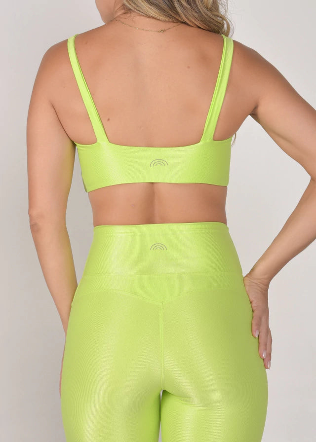Top Fitness Microcanelado Lily Cítrus
